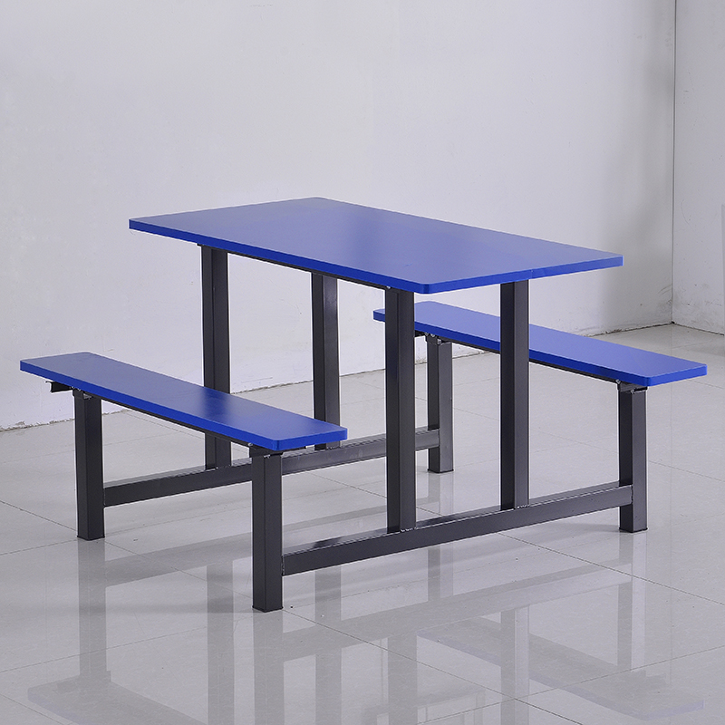 快餐桌椅连身公司食堂饭堂餐桌椅四人工厂员工餐桌桌便利店餐桌