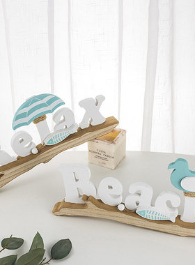 地中海创意小鸟沙滩椅家居电视柜酒柜装饰品树枝小鸟客厅摆设