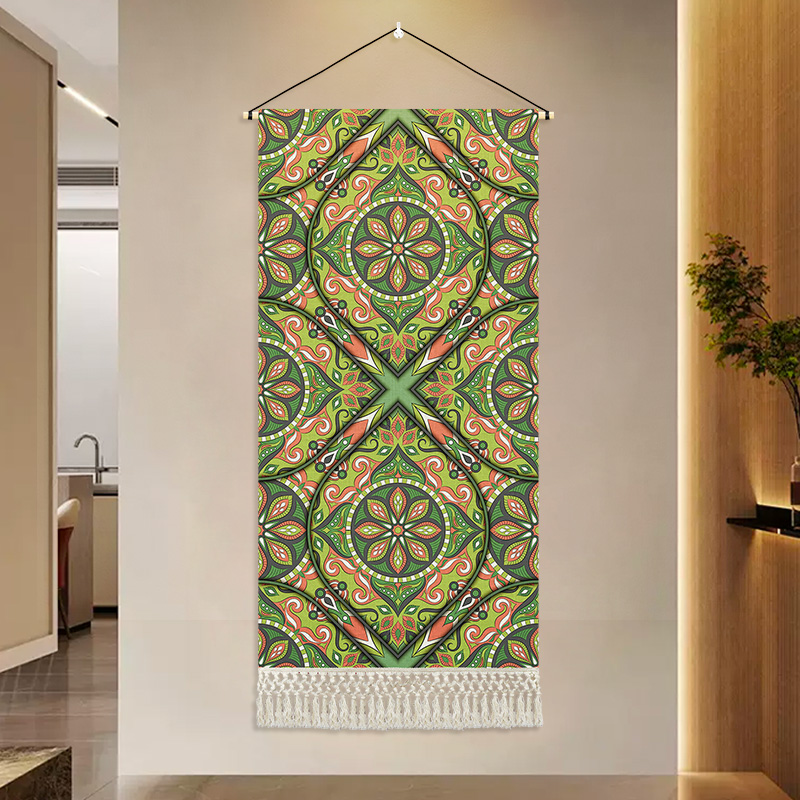 新疆民族风特色装饰背景墙艺术挂毯文艺餐厅挂布卧室客厅玄关挂画图片