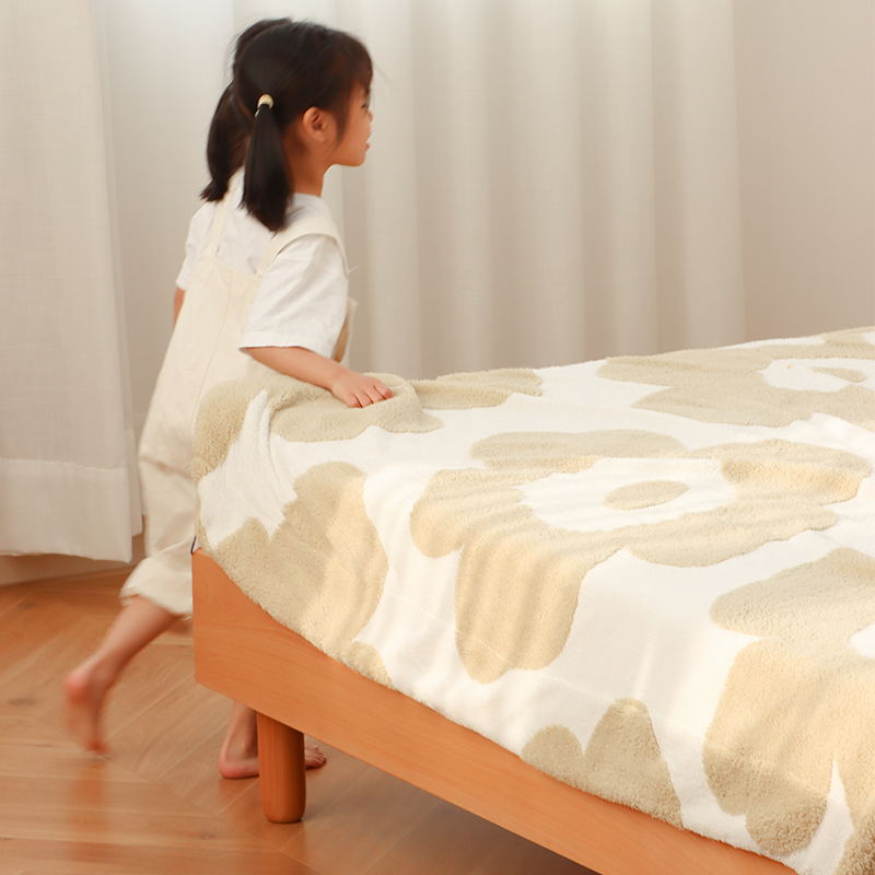 小乔造木云朵悬浮床儿童实木软包1.2米1.35米1.5米奶油悬浮公主房