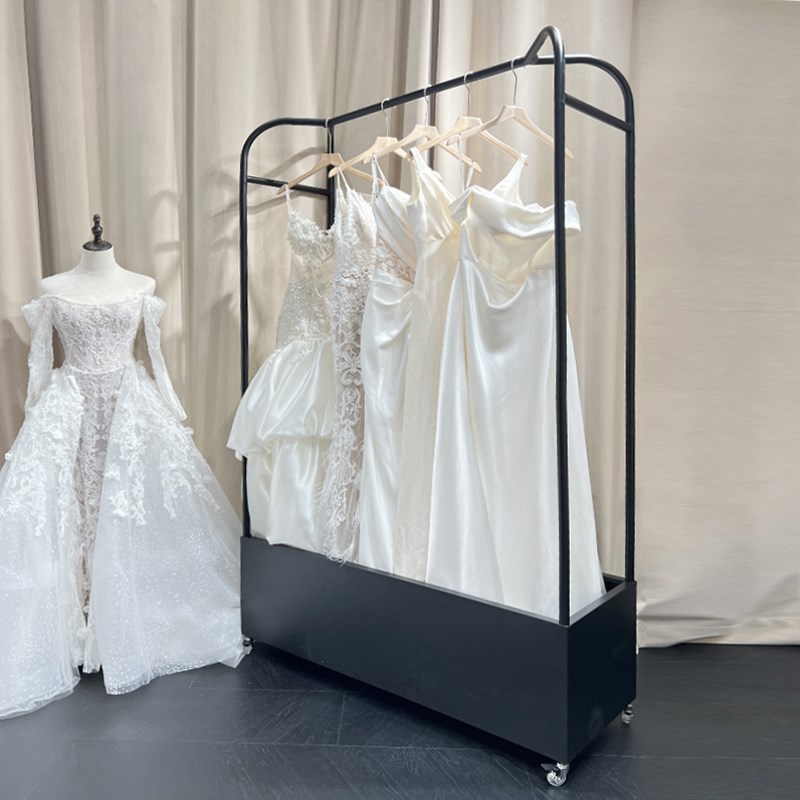 婚纱车推车礼服馆带轮移动展示架拖尾秀禾新娘试纱工具车加粗