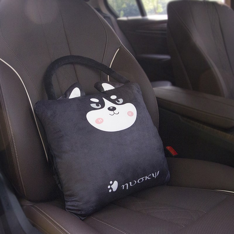 可爱卡通抱枕被子两用枕头汽车午睡空调毯子车内靠枕冬季暖手靠枕