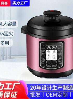 跨境工厂外贸家用电压力锅5L/6L大容量厨房电饭煲压锅大功率