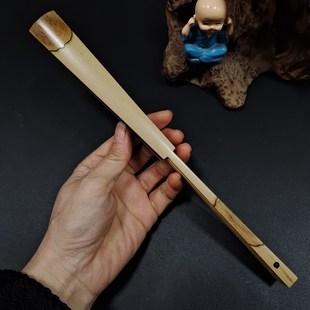 文玩宣纸折扇八寸13方天然斑竹蝴蝶花鸿运当头扇骨铲子扇子