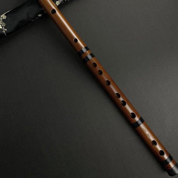 竹笛吧新款【云水】一节苦竹专业演奏笛子