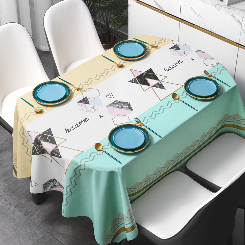 椭圆形桌布防水防油防烫免洗c餐桌布茶几台布长方形in桌垫盖布