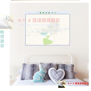 超大巨幅 延吉市区地图订制 城市城区海报新装饰画