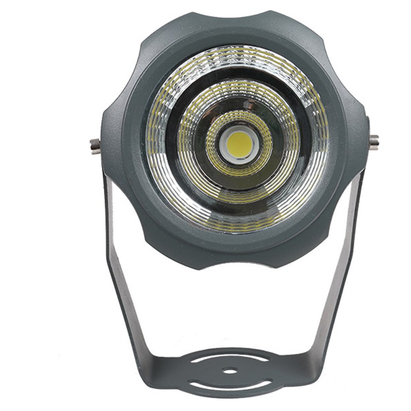 led圆形cob投光灯1w2ww聚光超亮投射灯照树灯广告招牌草坪灯