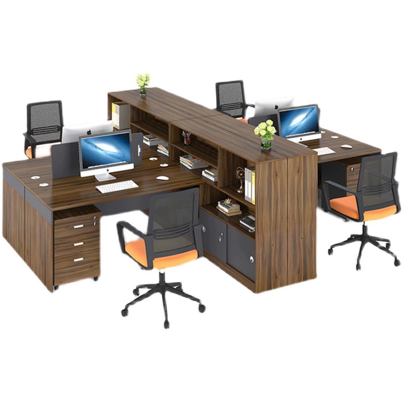 办公桌子 办公室员工办公桌2/人位职员办公桌椅人财务桌