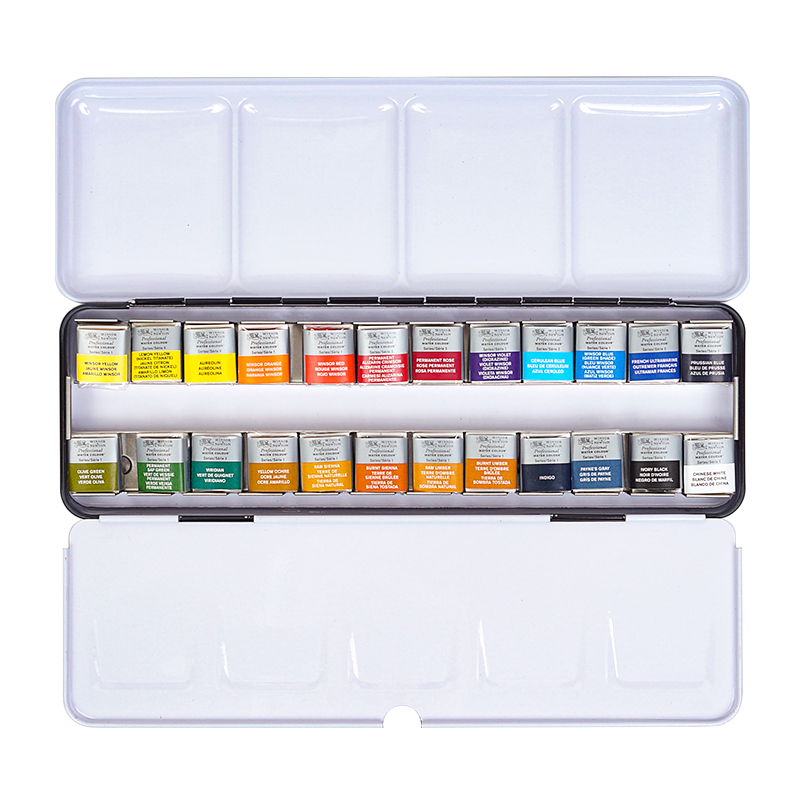 温莎牛顿艺术家级固体水彩颜料2色 大师级管状5ml