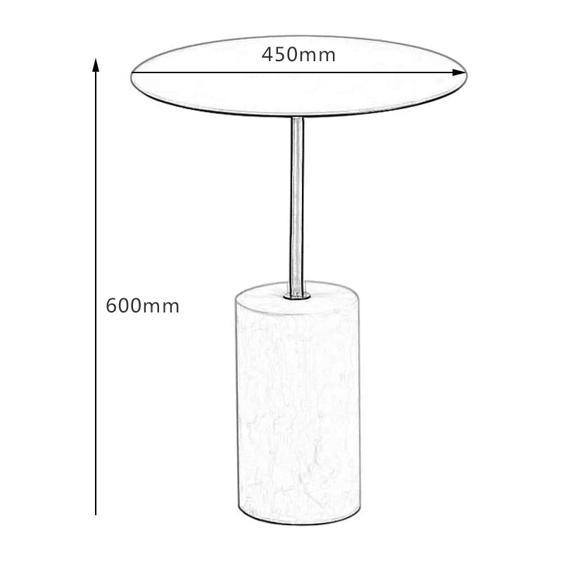 水泥圆形茶几现代创意家用客厅展厅咖啡厅个性时尚沙发边角几