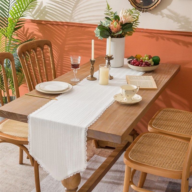 白月光蕾丝边桌旗桌垫盖布盖巾斗柜盖布茶几布桌布布艺,居家布艺,桌旗,淘宝优惠券,粉丝福利购,淘宝优惠卷