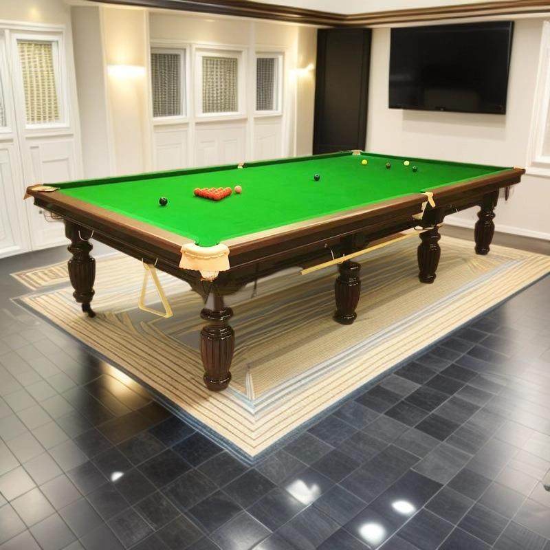 英式斯诺克台球桌国标准球房俱乐部钢库木库大理石英式台球桌厂家