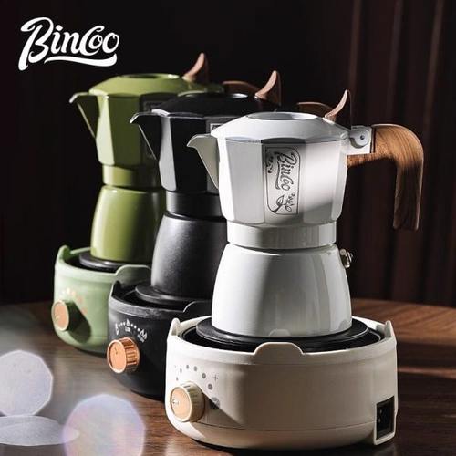 Bincoo双阀咖啡摩卡壶小型意式咖啡机浓缩咖啡萃取家用小型电陶炉