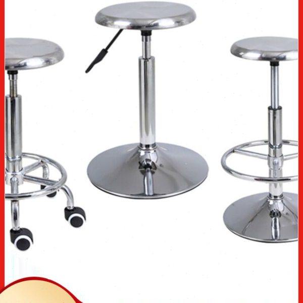 不锈钢升降旋转酒吧椅工厂车间实验室椅子滑轮流水线工作圆铁凳子,商业/办公家具,实验凳/实验椅/防静电凳椅,淘宝优惠券,粉丝福利购,淘宝优惠卷
