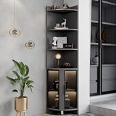 转角柜定制三角置物架墙角角柜墙角三角新款 卧室餐厅置物柜极简柜