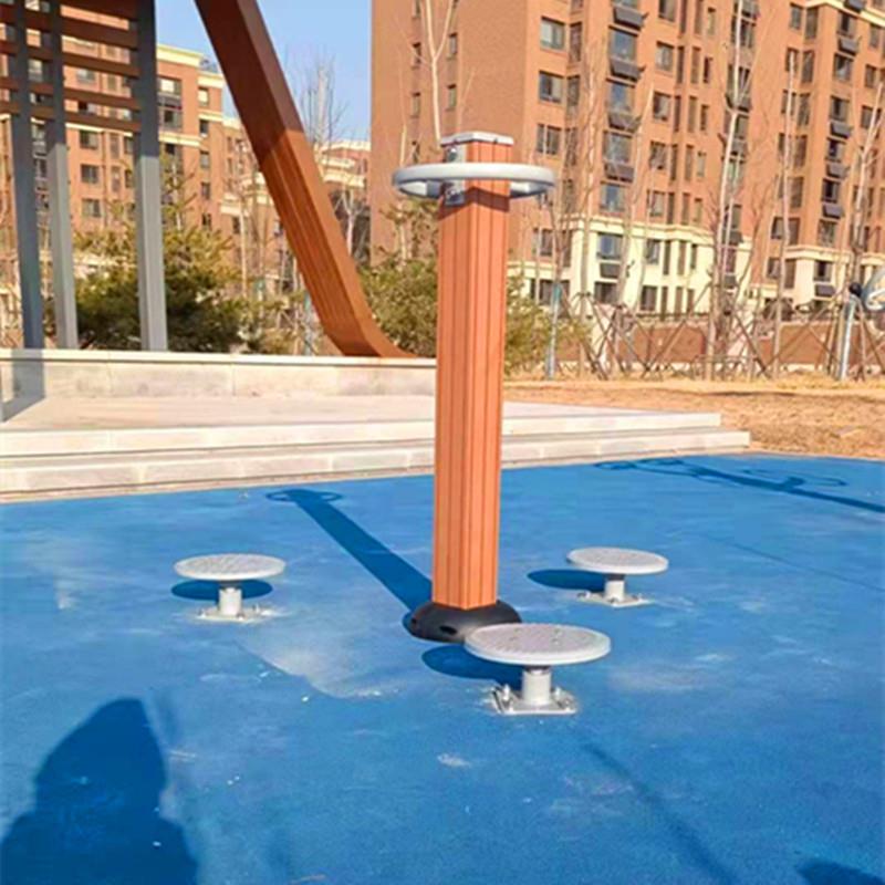 塑木高低单杠双人漫步机户外全民塑木健身器材小区公园体育用品厂