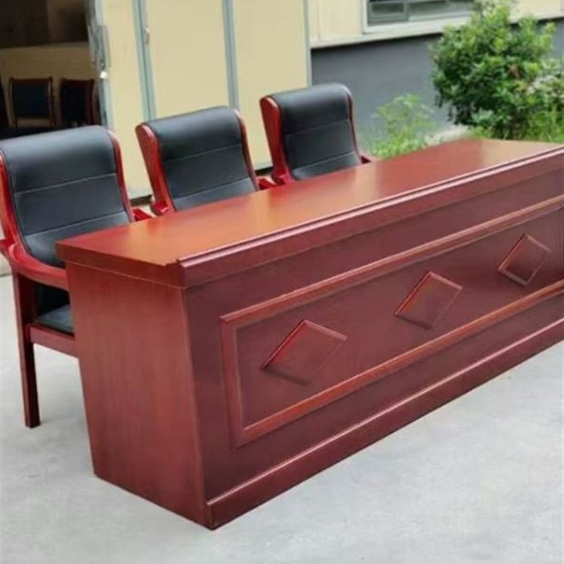主席台演b讲台会议室领导发言台审判桌培训台条形会议桌椅组合长