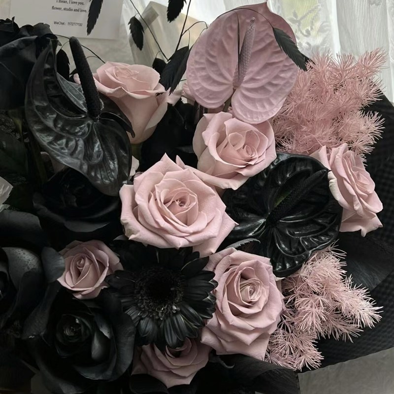 花艺专用染色剂喷色冰梅粉喷漆花玫瑰花鲜花P乌梅子酱彩色碎冰蓝