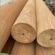 菠萝格圆木柱子柚木防腐木圆柱凉亭木柱长廊房梁立柱木料原木实木