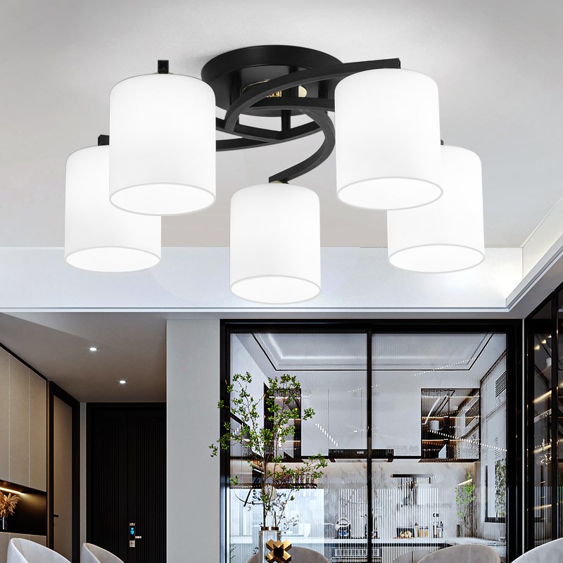 餐厅吊灯2023年新款现代简约客厅主灯具大全饭厅灯可Y换灯泡卧室