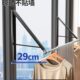 隐形晾衣架杆壁挂式 折叠免打孔室内晾晒绳窗户阳台伸缩飘窗晾衣架