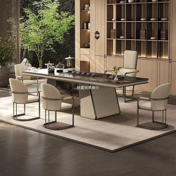 岩板茶台桌级感轻奢现茶桌椅组合现茶台简约茶桌烧水壶一体,商业/办公家具,茶台/茶桌,淘宝优惠券,粉丝福利购,淘宝优惠卷