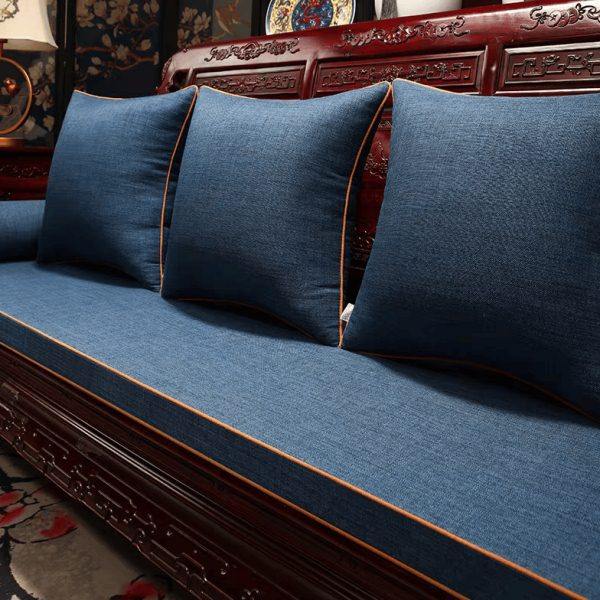 中式沙发坐垫棉麻布艺红木沙发垫乳胶垫子实木家具罗汉床座垫,居家布艺,沙发垫,淘宝优惠券,粉丝福利购,淘宝优惠卷