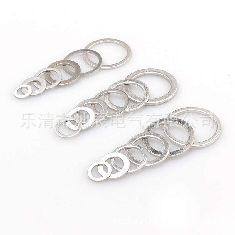 铝合金垫片介子 450PCS盒装耐高温铝垫圈组合 铝垫片密封垫圈