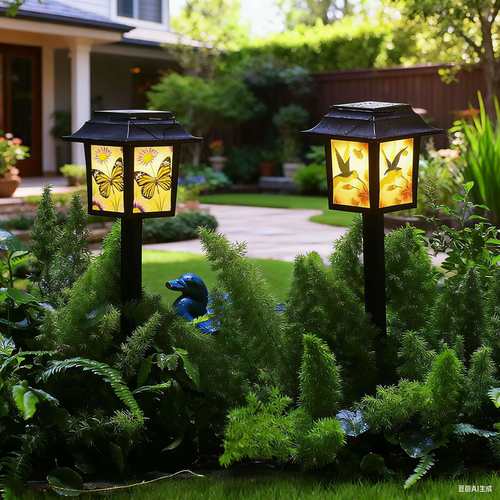 热卖户外led太阳能满天星风灯 草坪灯阳台花园氛围装饰灯庭院挂灯