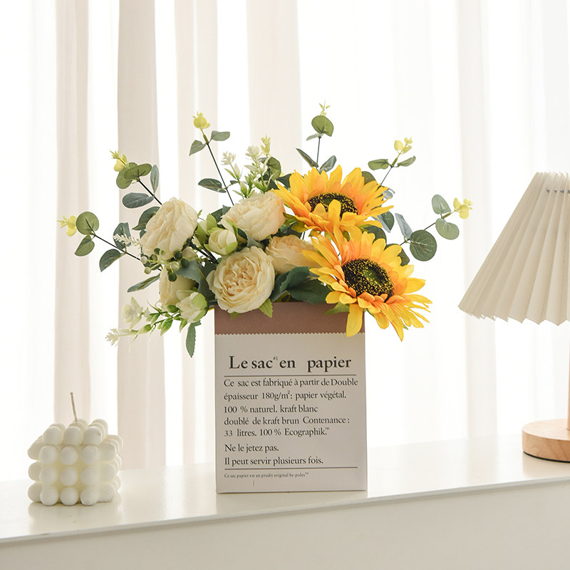 风洋牡丹向日葵假仿真摆设客厅餐桌艺装饰干束,家居饰品,仿真花/假花,淘宝优惠券,粉丝福利购,淘宝优惠卷