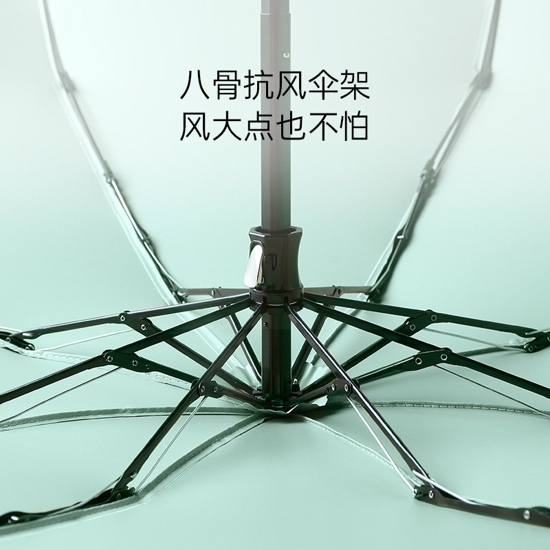 创意加大八骨五折伞拼色晴雨两用太阳伞女折叠口袋伞