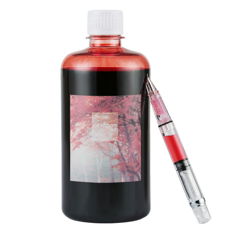 大容量ml非碳素墨水不堵笔钢笔专用黑色蓝黑纯蓝彩色墨水彩墨