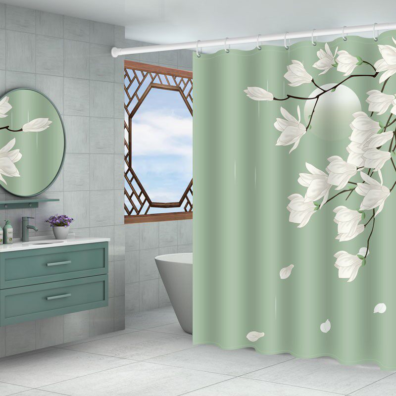 浴室浴帘装加厚防水磁性浴帘布浴帘装免打孔洗澡帘,家庭/个人清洁工具,浴帘,淘宝优惠券,粉丝福利购,淘宝优惠卷