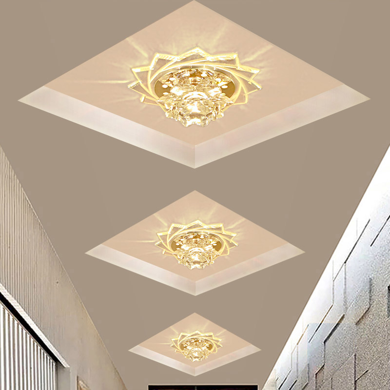 led水晶灯射灯过道灯走廊灯阳台灯玄关灯嵌入式天花灯铜灯吸顶灯