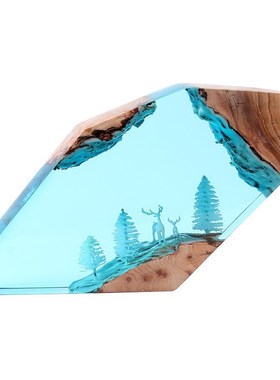 海洋之心永恒爱意工艺品潜水员夜灯树脂桌面创意小夜灯