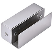 支架下门夹 无框玻璃门门禁电插锁门夹支架