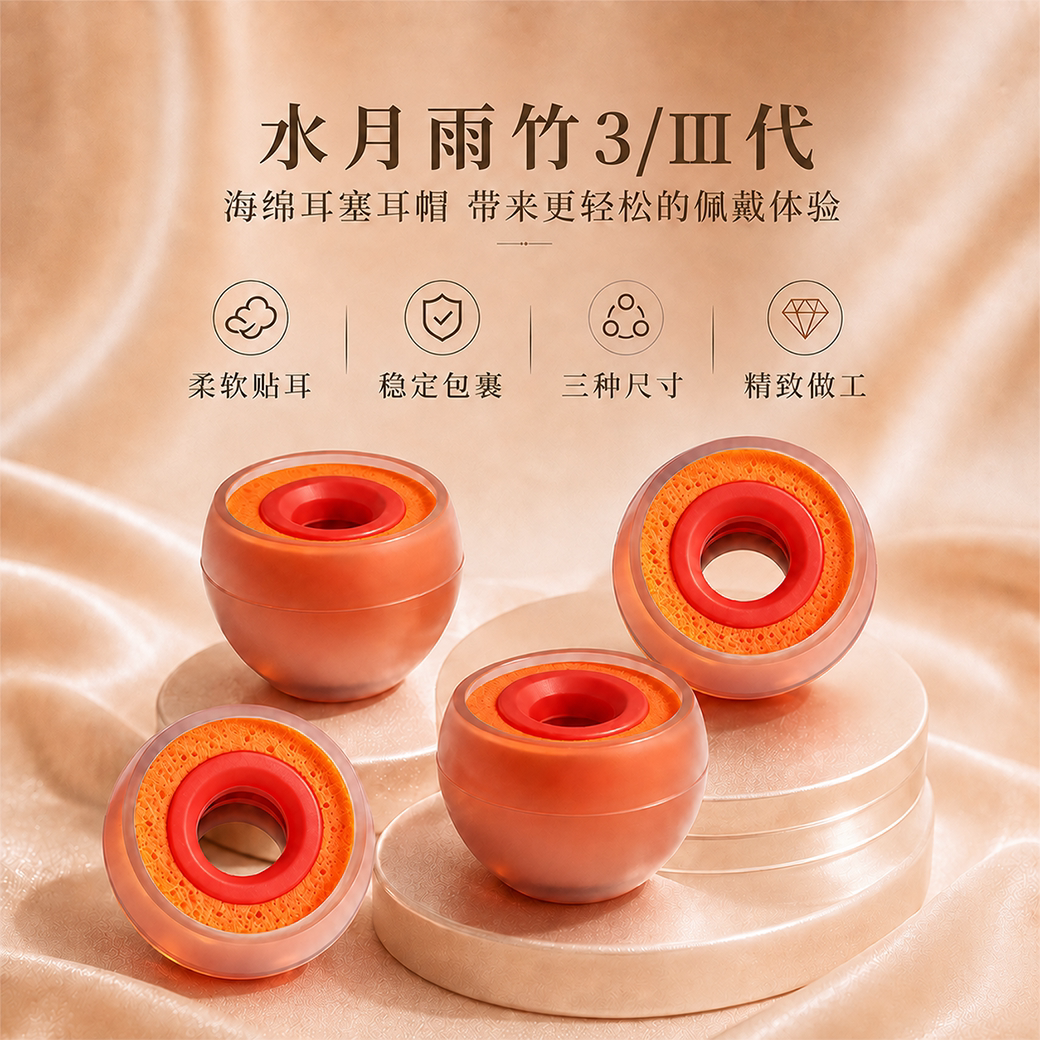 适用水月雨竹3/Ⅲ代耳帽耳塞套图片