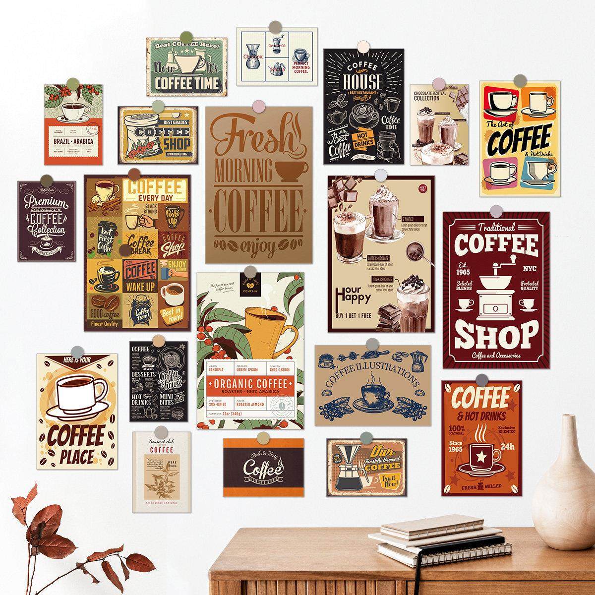 新空气ins文艺装饰墙贴咖啡馆烘焙艺术海报寝室民宿墙面装饰贴画,家居饰品,软装墙贴,淘宝优惠券,粉丝福利购,淘宝优惠卷