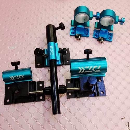 新款钓鱼箱配件四件套通用插片式炮台架鱼护架拉饵盘架铝镁合金两