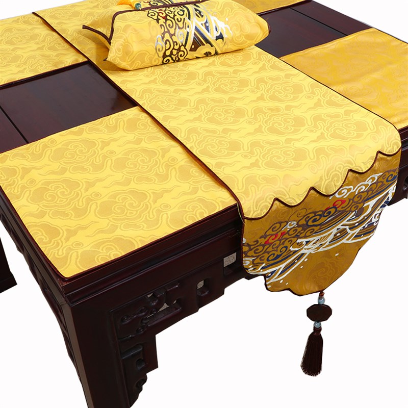 艺必旭中式玉佩田园桌旗桌布茶几布床旗柜旗桌垫长餐桌布布艺定制