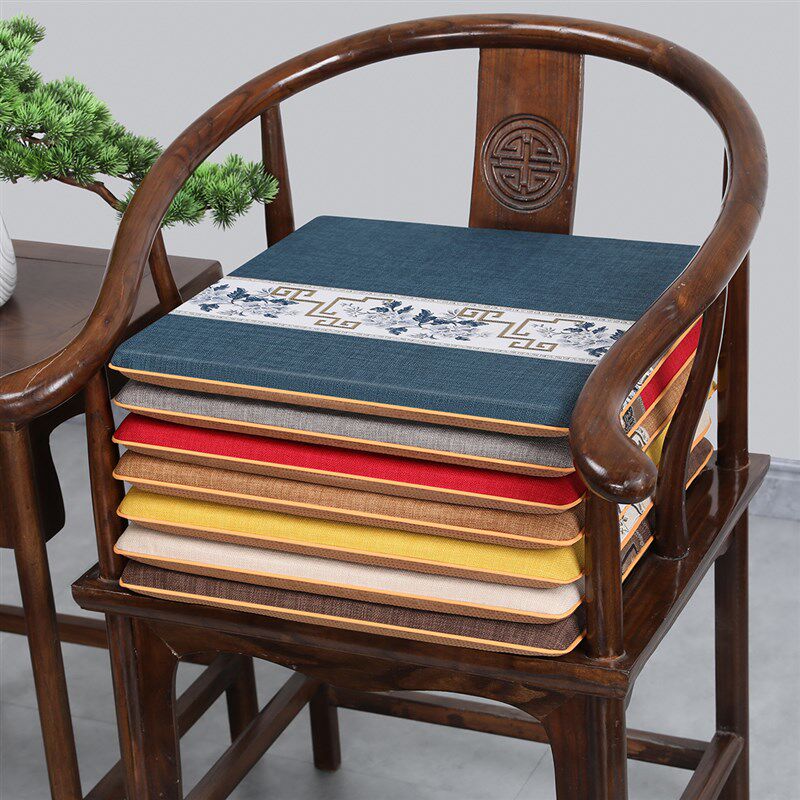 中式红木椅子坐垫太师椅圈椅实木沙发官帽茶椅垫乳胶座垫椅垫定制