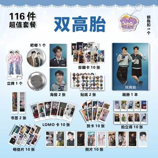 双高胎高超高越周边海报贴纸吧唧明信片海报小卡钥匙扣立牌照片