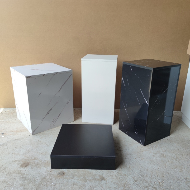 长方形梯形烤漆地台网红直播模特婚纱墩子酒吧发光展示台底座新品