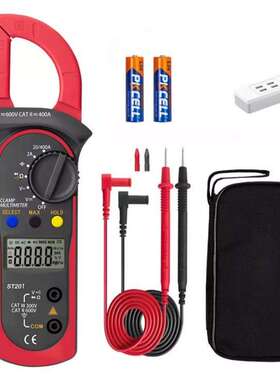 万用表 数字钳形表ST201高精度电压电流表