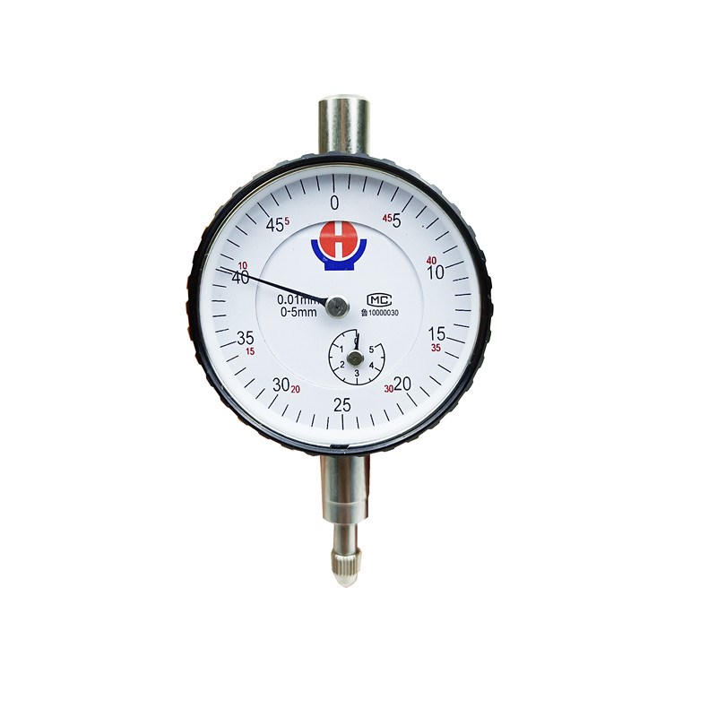 小表盘百分表5mm表头直径2mm钢制表体防尘帽设计威海裕福