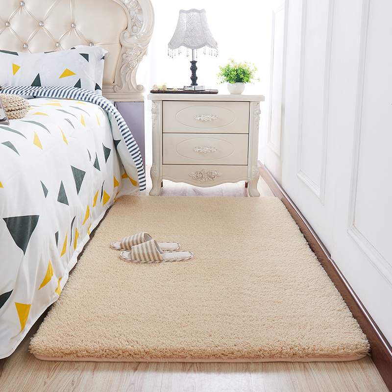 加厚彷羊毛卧室床边地毯毛绒榻榻米地垫整铺飘窗客厅房间定制冬季