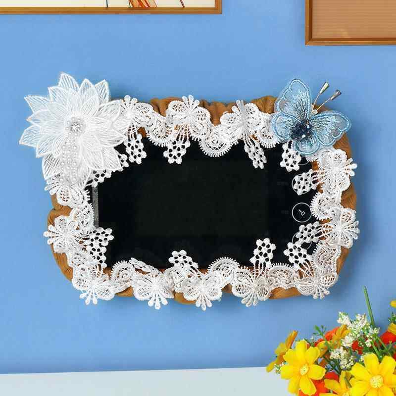 视对讲遮挡装饰盒楼宇门禁室内机布艺防尘框防撞条门铃电话罩