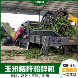 秸秆粉碎机青贮揉丝机瓜瓤巨菌草苜蓿黑麦草破碎机