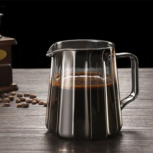器具竖纹萃香壶耐热高硼硅玻璃家用分享壶过滤杯 咖啡壶手冲套装